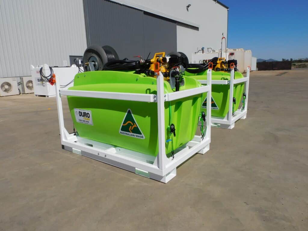 Durotank Custom Fire Defence Solution with skid frames
